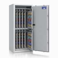 ISS safe4key Schlüsseltresor lichtgrau mit 880 Haken, Elektronikschloss, 50,0 x 42,0 x 115,0 cm, 1 St.