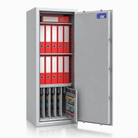 ISS safe4key Schlüsseltresor lichtgrau mit 280 Haken, Doppelbartschloss, 50,0 x 42,0 x 130,0 cm, 1 St.