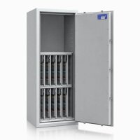 ISS safe4key Schlüsseltresor lichtgrau mit 560 Haken, Doppelbartschloss, 50,0 x 42,0 x 130,0 cm, 1 St.