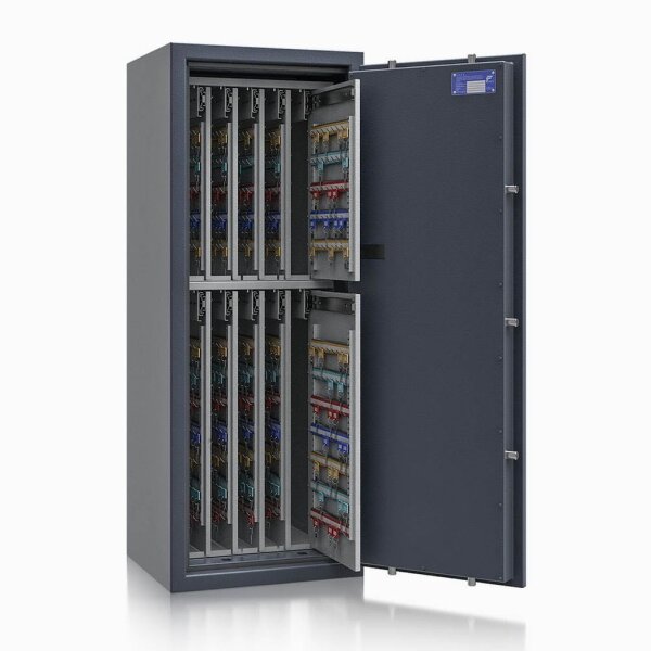 ISS safe4key Schlüsseltresor grau mit 1040 Haken, Elektronikschloss, 50,0 x 42,0 x 130,0 cm, 1 St.