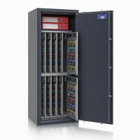 ISS safe4key Schlüsseltresor grau mit 880 Haken, Doppelbartschloss, 50,0 x 42,0 x 130,0 cm, 1 St.