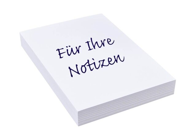 Notizpapier weiß DIN A5, ca. 250 Blatt, 1 Pack