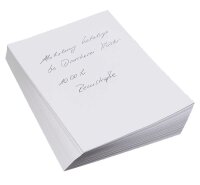 Notizpapier weiß DIN A5, ca. 250 Blatt, 1 Pack