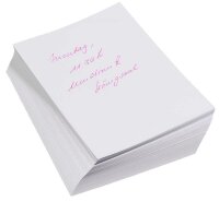 Notizpapier weiß DIN A6, ca. 250 Blatt, 1 Pack