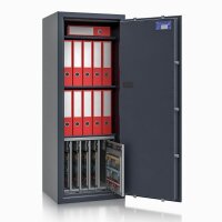 ISS safe4key Schlüsseltresor grau mit 280 Haken, Elektronikschloss, 50,0 x 42,0 x 130,0 cm, 1 St.