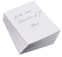 Notizpapier weiß DIN A7, ca. 250 Blatt, 1 Pack