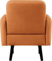 meet powered by PAPERFLOW Sessel LISBOA braun schwarz Stoff 71,0 x 81,5 x 83,0 cm, 1 St.
