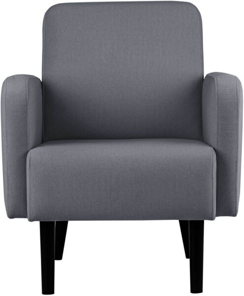 meet powered by PAPERFLOW Sessel LISBOA grau schwarz Stoff 71,0 x 81,5 x 83,0 cm, 1 St.