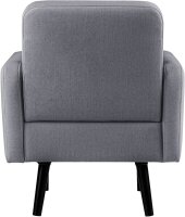 meet powered by PAPERFLOW Sessel LISBOA grau schwarz Stoff 71,0 x 81,5 x 83,0 cm, 1 St.