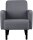 meet powered by PAPERFLOW Sessel LISBOA grau schwarz Stoff 71,0 x 81,5 x 83,0 cm, 1 St.