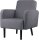 meet powered by PAPERFLOW Sessel LISBOA grau schwarz Stoff 71,0 x 81,5 x 83,0 cm, 1 St.