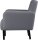 meet powered by PAPERFLOW Sessel LISBOA grau schwarz Stoff 71,0 x 81,5 x 83,0 cm, 1 St.