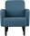 meet powered by PAPERFLOW Sessel LISBOA blau schwarz Stoff 71,0 x 81,5 x 83,0 cm, 1 St.