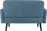 meet powered by PAPERFLOW 2-Sitzer Sofa LISBOA blau schwarz Stoff 124,0 x 81,5 x 83,0 cm, 1 St.