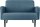 meet powered by PAPERFLOW 2-Sitzer Sofa LISBOA blau schwarz Stoff 124,0 x 81,5 x 83,0 cm, 1 St.
