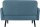 meet powered by PAPERFLOW 2-Sitzer Sofa LISBOA blau schwarz Stoff 124,0 x 81,5 x 83,0 cm, 1 St.