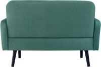 meet powered by PAPERFLOW 2-Sitzer Sofa LISBOA grün schwarz Stoff 124,0 x 81,5 x 83,0 cm, 1 St.