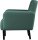 meet powered by PAPERFLOW 2-Sitzer Sofa LISBOA grün schwarz Stoff 124,0 x 81,5 x 83,0 cm, 1 St.