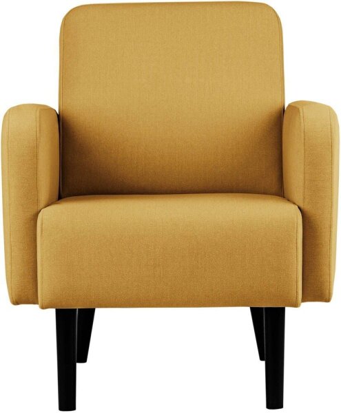 meet powered by PAPERFLOW Sessel LISBOA safran schwarz Stoff 71,0 x 81,5 x 83,0 cm, 1 St.