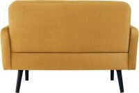 meet powered by PAPERFLOW 2-Sitzer Sofa LISBOA safran schwarz Stoff 124,0 x 81,5 x 83,0 cm, 1 St.