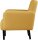 meet powered by PAPERFLOW 2-Sitzer Sofa LISBOA safran schwarz Stoff 124,0 x 81,5 x 83,0 cm, 1 St.