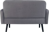 meet powered by PAPERFLOW 2-Sitzer Sofa LISBOA grau schwarz Stoff 124,0 x 81,5 x 83,0 cm, 1 St.