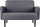 meet powered by PAPERFLOW 2-Sitzer Sofa LISBOA grau schwarz Stoff 124,0 x 81,5 x 83,0 cm, 1 St.
