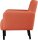 meet powered by PAPERFLOW 2-Sitzer Sofa LISBOA rost schwarz Stoff 124,0 x 81,5 x 83,0 cm, 1 St.