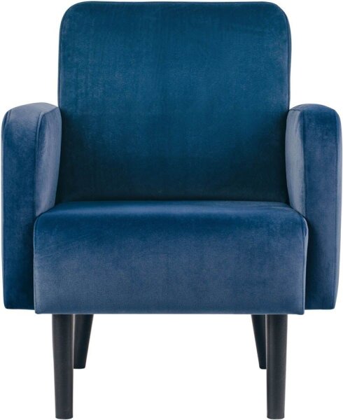 meet powered by PAPERFLOW Sessel LISBOA blau schwarz Stoff 71,0 x 81,5 x 83,0 cm, 1 St.