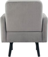 meet powered by PAPERFLOW Sessel LISBOA grau schwarz Stoff 71,0 x 81,5 x 83,0 cm, 1 St.