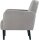meet powered by PAPERFLOW Sessel LISBOA grau schwarz Stoff 71,0 x 81,5 x 83,0 cm, 1 St.