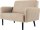meet powered by PAPERFLOW 2-Sitzer Sofa LISBOA elfenbein schwarz Stoff 124,0 x 81,5 x 83,0 cm, 1 St.