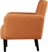 meet powered by PAPERFLOW 2-Sitzer Sofa LISBOA braun schwarz Stoff 124,0 x 81,5 x 83,0 cm, 1 St.
