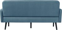 meet powered by PAPERFLOW 3-Sitzer Sofa LISBOA blau schwarz Stoff 176,0 x 81,5 x 83,0 cm, 1 St.