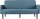 meet powered by PAPERFLOW 3-Sitzer Sofa LISBOA blau schwarz Stoff 176,0 x 81,5 x 83,0 cm, 1 St.