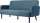 meet powered by PAPERFLOW 3-Sitzer Sofa LISBOA blau schwarz Stoff 176,0 x 81,5 x 83,0 cm, 1 St.
