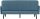 meet powered by PAPERFLOW 3-Sitzer Sofa LISBOA blau schwarz Stoff 176,0 x 81,5 x 83,0 cm, 1 St.