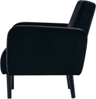 meet powered by PAPERFLOW Sessel LISBOA schwarz Stoff 71,0 x 81,5 x 83,0 cm, 1 St.