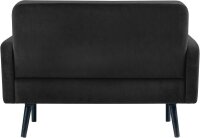 meet powered by PAPERFLOW 2-Sitzer Sofa LISBOA schwarz Stoff 124,0 x 81,5 x 83,0 cm, 1 St.