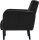meet powered by PAPERFLOW 2-Sitzer Sofa LISBOA schwarz Stoff 124,0 x 81,5 x 83,0 cm, 1 St.