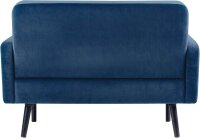 meet powered by PAPERFLOW 2-Sitzer Sofa LISBOA blau schwarz Stoff 124,0 x 81,5 x 83,0 cm, 1 St.