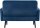 meet powered by PAPERFLOW 2-Sitzer Sofa LISBOA blau schwarz Stoff 124,0 x 81,5 x 83,0 cm, 1 St.