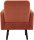 meet powered by PAPERFLOW Sessel LISBOA rost schwarz Stoff 71,0 x 81,5 x 83,0 cm, 1 St.
