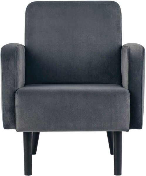 meet powered by PAPERFLOW Sessel LISBOA anthrazit schwarz Stoff 71,0 x 81,5 x 83,0 cm, 1 St.