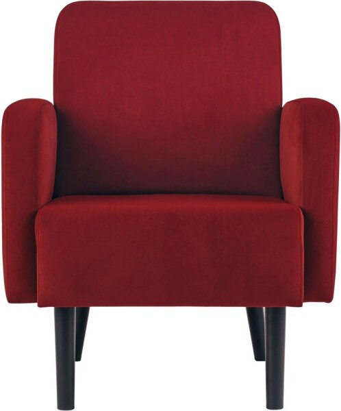 meet powered by PAPERFLOW Sessel LISBOA rot schwarz Stoff 71,0 x 81,5 x 83,0 cm, 1 St.