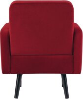 meet powered by PAPERFLOW Sessel LISBOA rot schwarz Stoff 71,0 x 81,5 x 83,0 cm, 1 St.