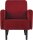 meet powered by PAPERFLOW Sessel LISBOA rot schwarz Stoff 71,0 x 81,5 x 83,0 cm, 1 St.