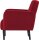 meet powered by PAPERFLOW Sessel LISBOA rot schwarz Stoff 71,0 x 81,5 x 83,0 cm, 1 St.