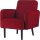 meet powered by PAPERFLOW Sessel LISBOA rot schwarz Stoff 71,0 x 81,5 x 83,0 cm, 1 St.