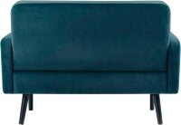 meet powered by PAPERFLOW 2-Sitzer Sofa LISBOA grün schwarz Stoff 124,0 x 81,5 x 83,0 cm, 1 St.